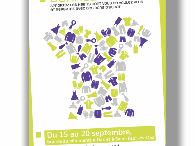 creation affiche agence communication affiche bourses vetements