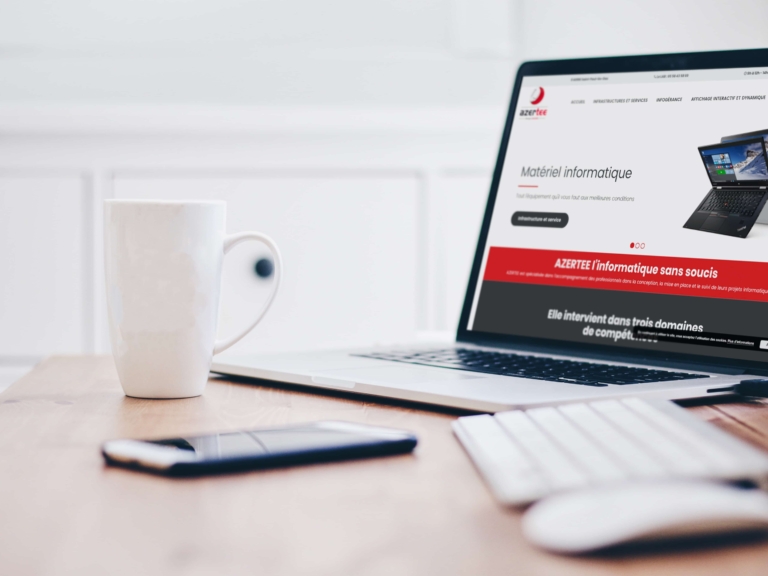 creation site internet landes agence communication azertee main