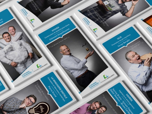 creation flyer agence communication dax domolandes main