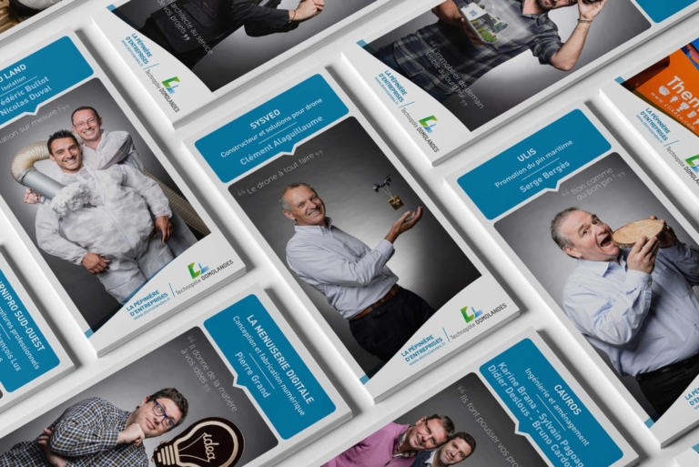 creation flyer agence communication dax domolandes main