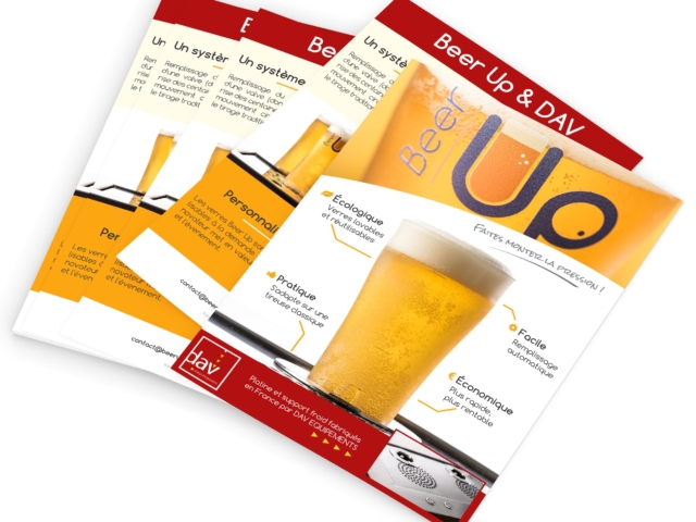 creation flyer landes agence communication beer up
