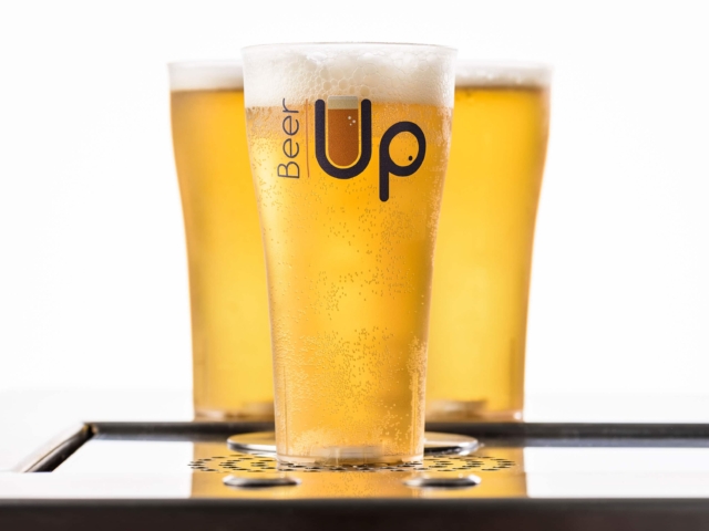 creation logo landes agence communication beer up main