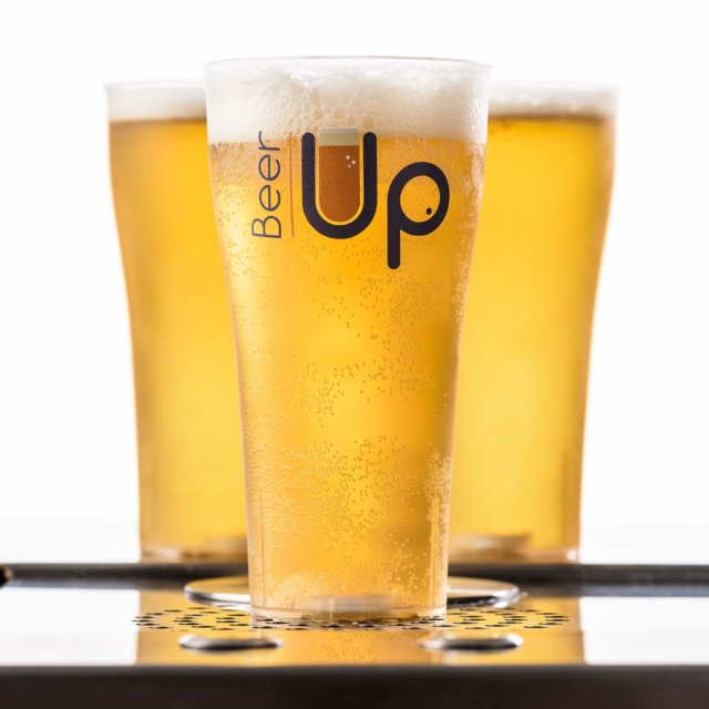 creation logo landes agence communication beer up main