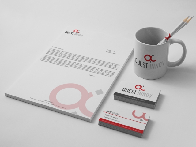 creation logo landes agence communication quest innov