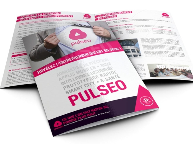 creation plaquette agence communication dax pulseo