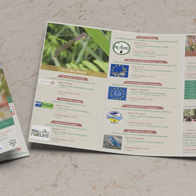 agence communication graphisme reserve depliant