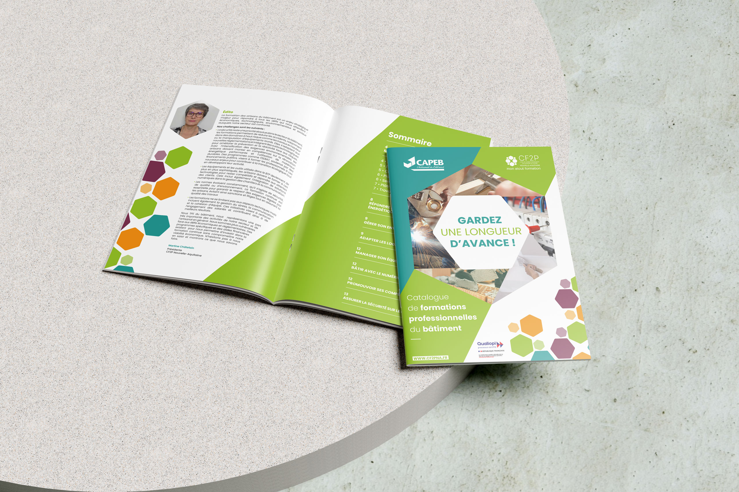 Catalogue de formations professionnelles pour le bâtiment.