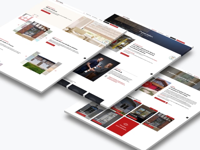 Pages web présentant des produits et services divers.