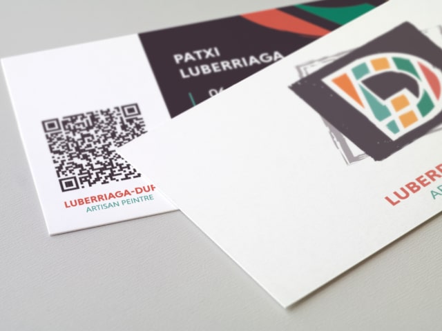 Cartes de visite de l'artisan peintre Luberria-Duf.