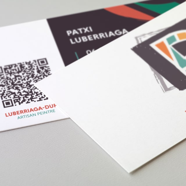 Cartes de visite de l'artisan peintre Luberria-Duf.