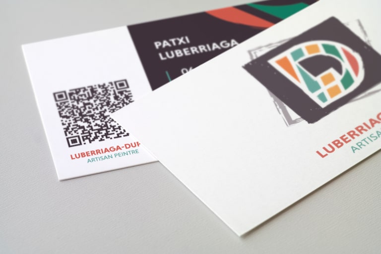 Cartes de visite de l'artisan peintre Luberria-Duf.