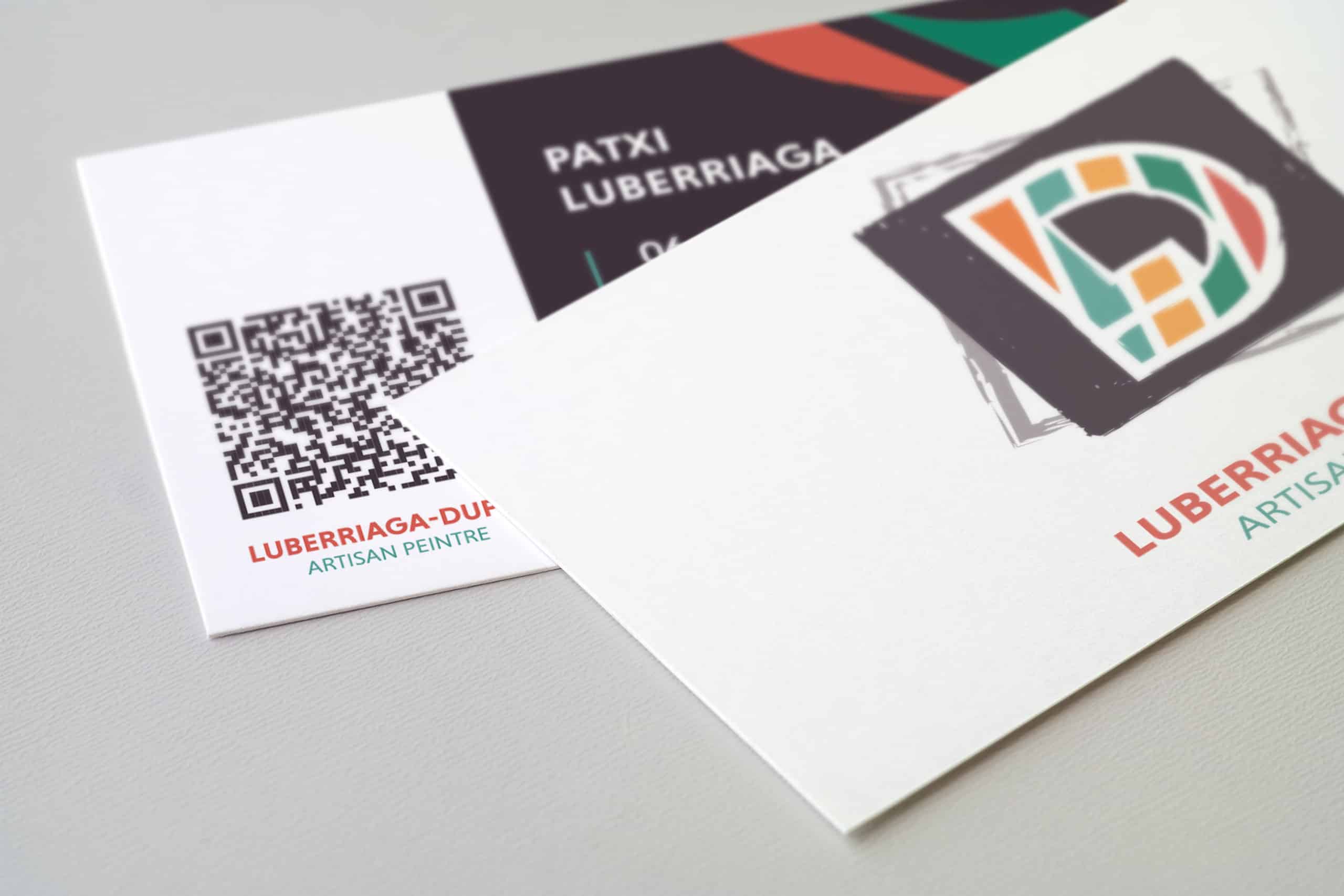 Cartes de visite de l'artisan peintre Luberria-Duf.