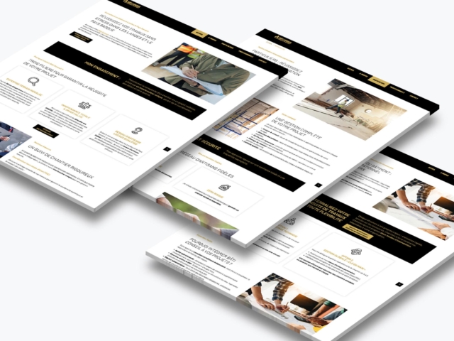 Maquettes de site web professionnel moderne