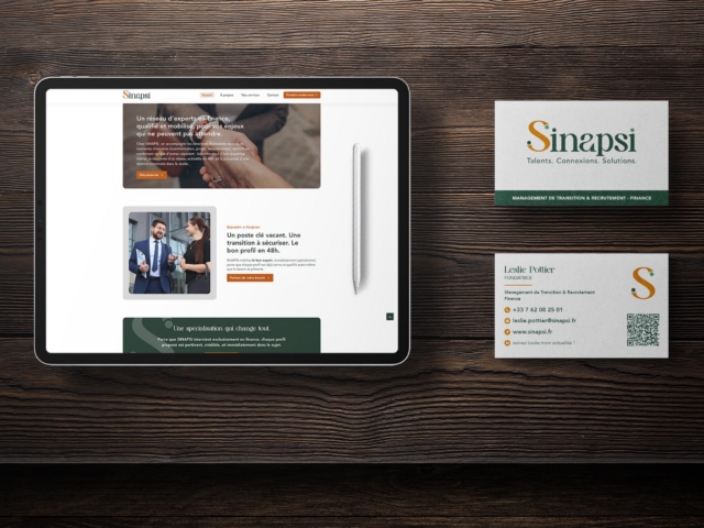 Site vitrine WordPress Sinapsi réalisé par une agence web à Dax