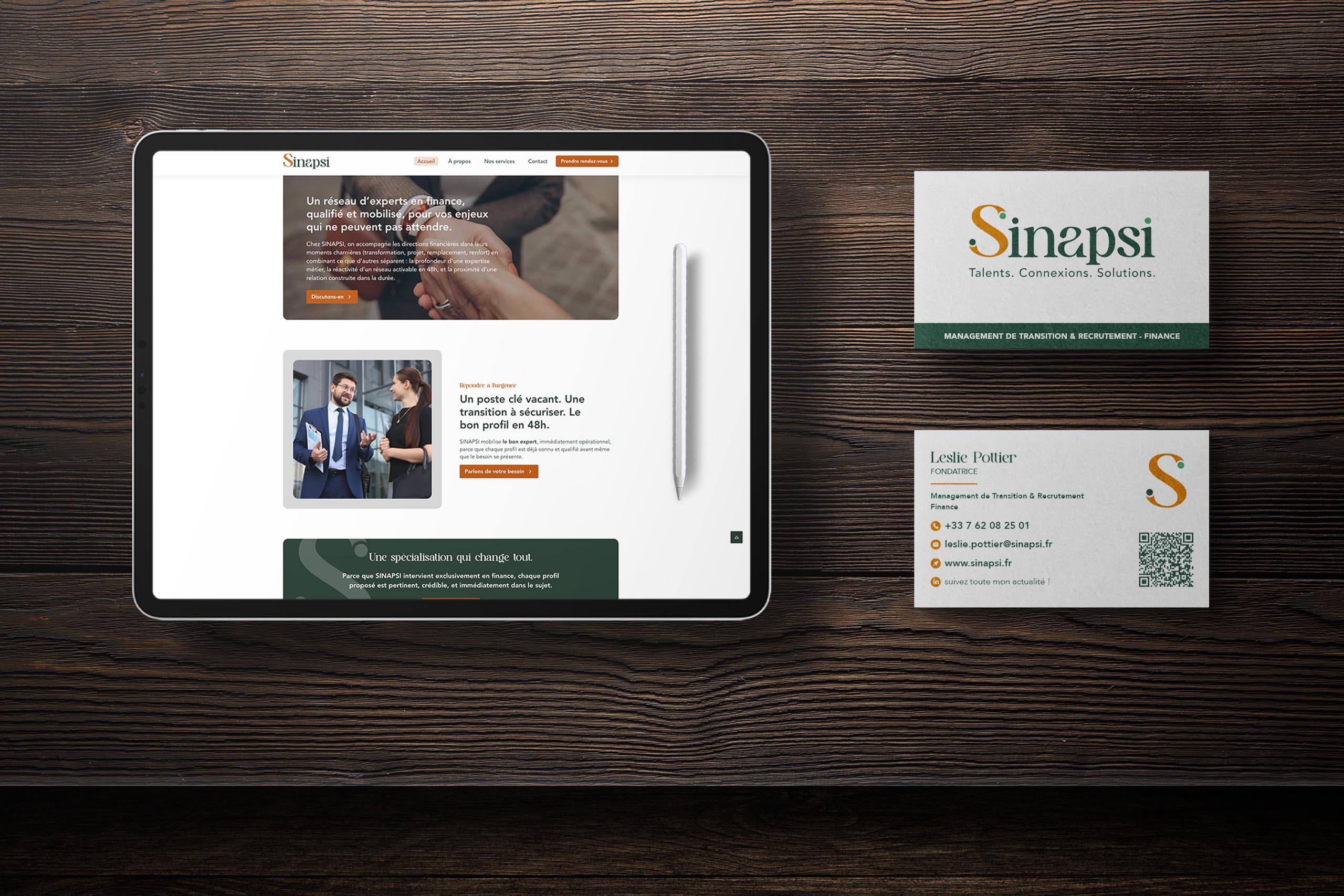 Site vitrine WordPress Sinapsi réalisé par une agence web à Dax
