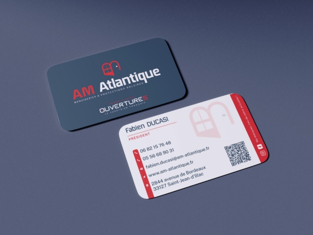 Cartes de visite AM Atlantique recto verso